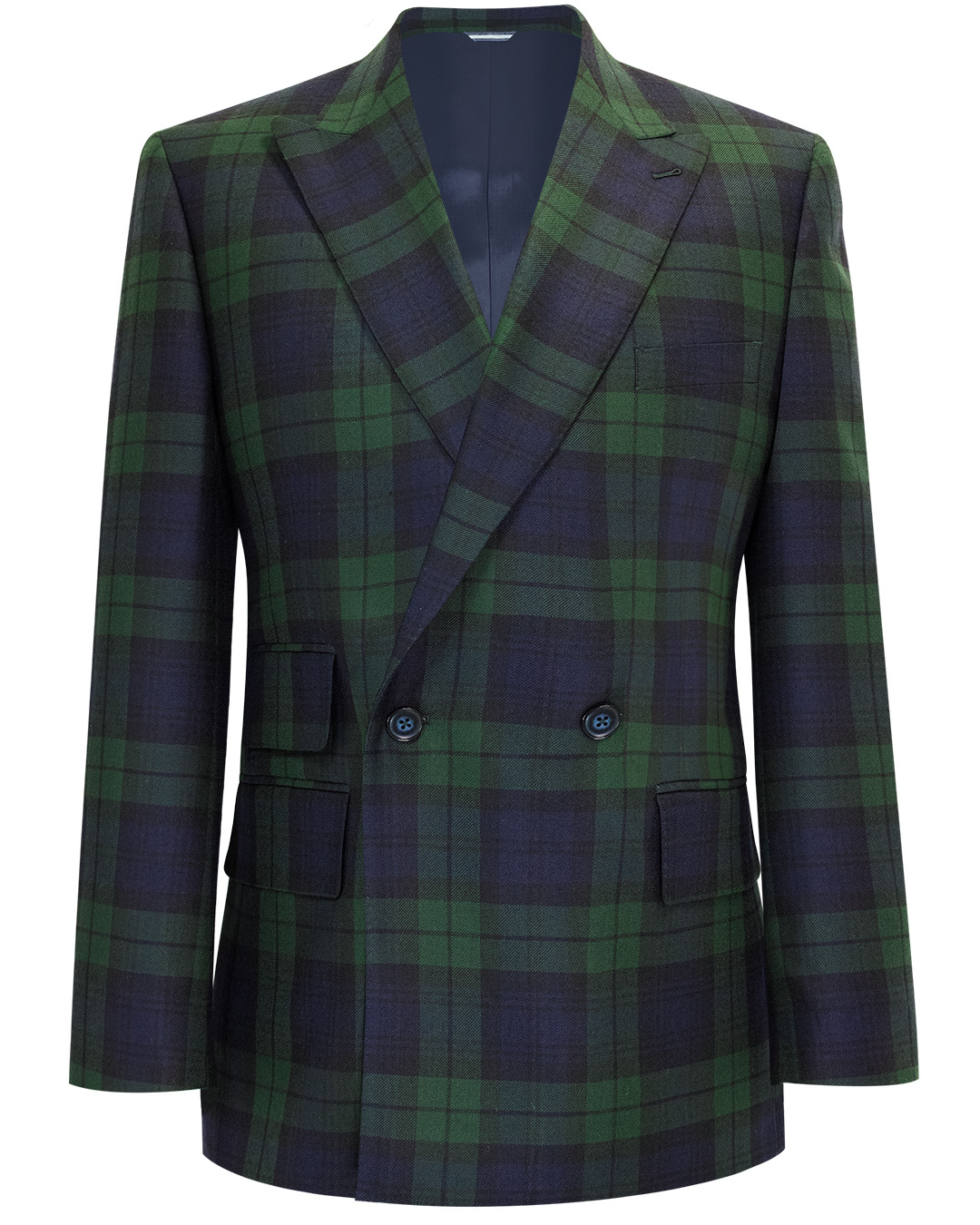 NAVY GREEN TARTAN PLAID